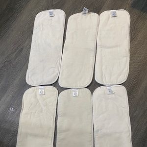6 hemp cotton blend diaper inserts